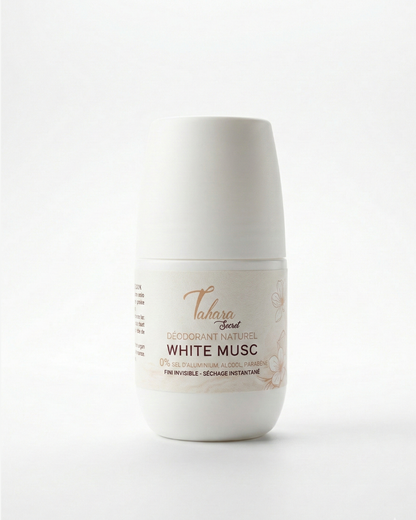 Déodorant Naturel au Musc Blanc – Fraîcheur &amp; Douceur Durable