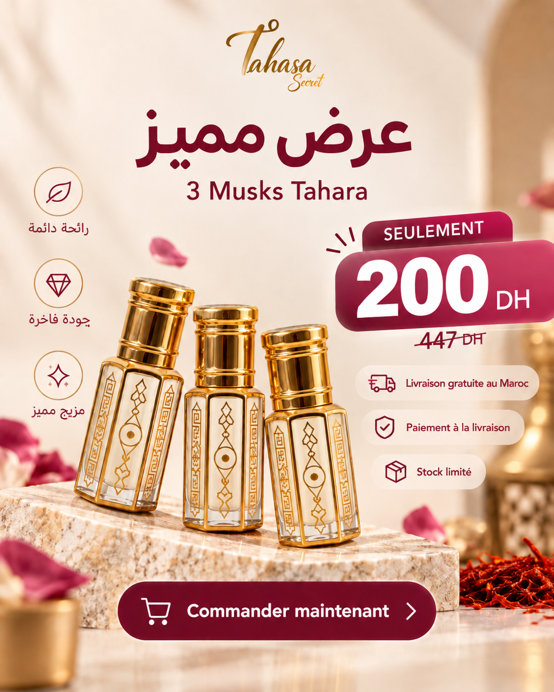 Pack 3 Musks Tahara