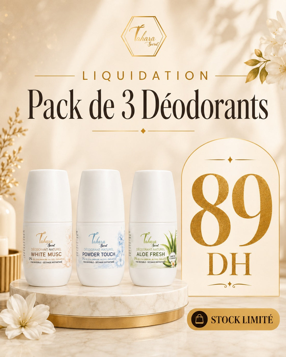 Tahra Secret – Coffret Fraîcheur 3-en-1